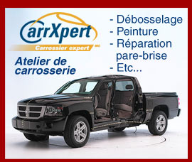 CarrXpert, atelier de carrosserie chez Rondeau Chrysler Jeep Dodge Inc. CarrXpert, atelier de carrosserie